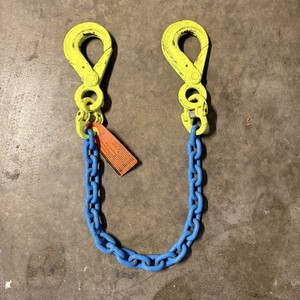 Gunnebo EB2 Chain Sling Blue Chain with Two Yellow Hooks Model EB2 MPN EB2