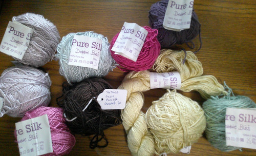 Debbie Bliss Pure Silk Yarn - 7 Colors Variety Lot of 10
