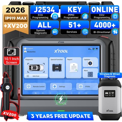 XTOOL IP919 MAX OBD2-Scanner J2534-Scan-Tool, Topologiekarte ECU-Codierung XV200