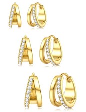 14K Gold Plated Earrings for Women Trendy - Hypoallergenic