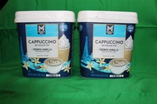 NEW SET OF TWO MEMBERS MARK FRENCH VANILLA CAPPUCCINO BEVERAGE MIX 48 OZ EACH