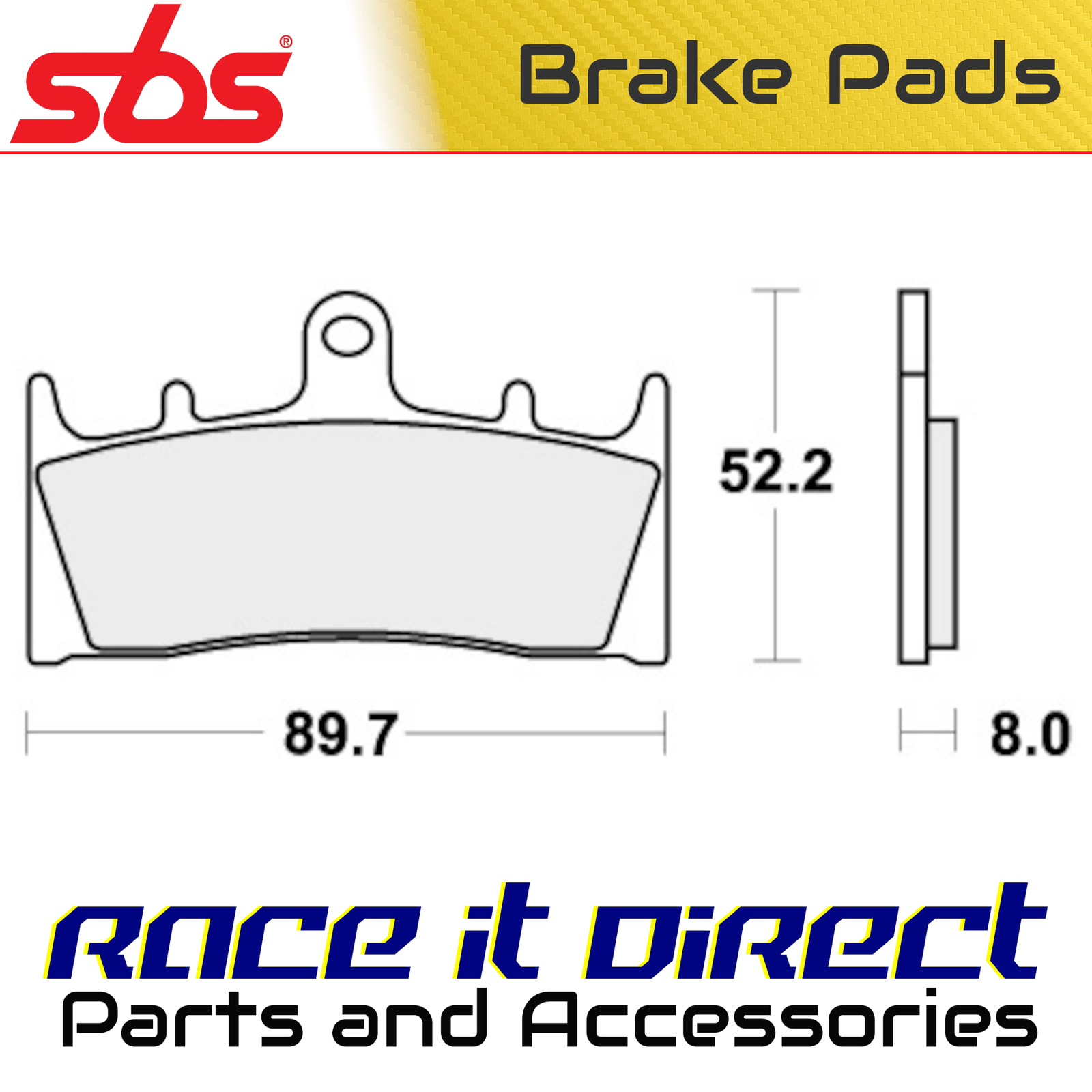 SBS 686RST BRAKE PADS SINTER SPORT