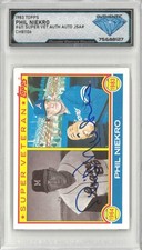 1983 Topps PHIL NIEKRO #411 Super Veteran JSA Auto 💎 DSG Authentic