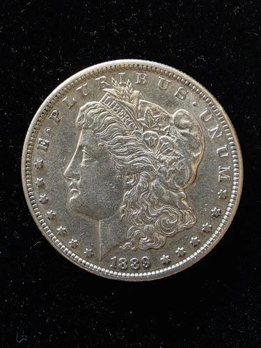 1889-S Morgan Silver Dollar  AU+ Condition