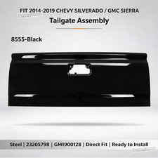 Tailgate Shell Painted Black For 2014-2019 Chevy Silverado Gmc Sierra Pickup Tailgate Shell Painted Black For 2014-2019 Chevy Silverado Gmc Sierra Pickup