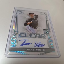 Rookie Rc Thomas White #49 Autograph WBC MLB Limited Card. rookie card picture