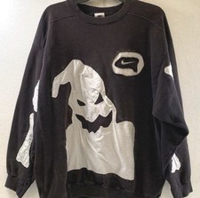 VNTG 90s Nike Oogie Boogie Nightmare Before Christmas Sweatshirt L Made in USA