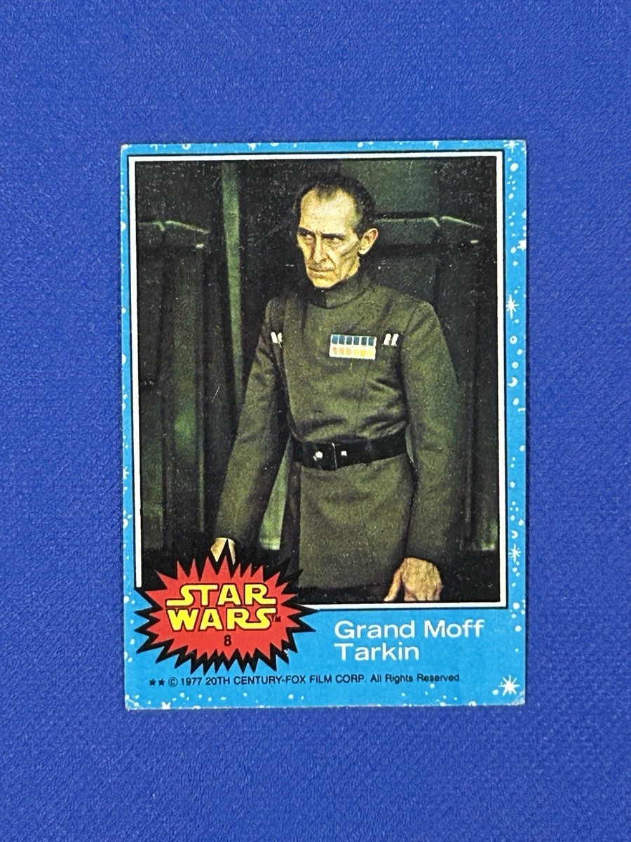 1977 Topps Star Wars Blue Grand Moff Tarkin #8 | eBay