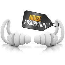 Reusable Ear Plugs for Sleeping - Noise Canceling Silicone Earplugs for Sleep,