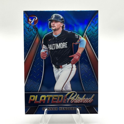 2025 Topps Pristine Gunnar Henderson Plated & Polished Blue Refractor /75 #PP-3