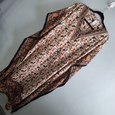 Duster Kimono Beach Cover Dress Women One Size Paisley Flowy Whimsical Etherial