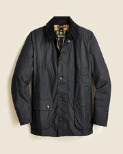 Barbour Ashby Wax  Blue Navy Men's Jacket Medium