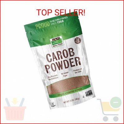 NOW Foods, Carob Powder, Dry Roasted, Additive-Free, Nutritious Substitute for C