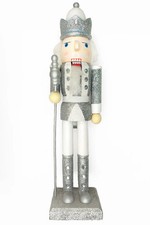 Christmas Nutcracker the King. Wizardi Classic Wooden Festive Decoration F07M...