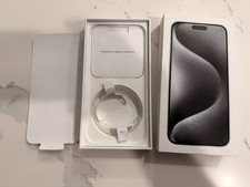 Apple iPhone 15 Pro Max Natural Titanium Box w/ Inserts Box Only 256GB MU673LL/A