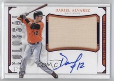 2016 Panini National Treasures Bat Purple 37/49 Dariel Alvarez #CS-DA Auto 5x8