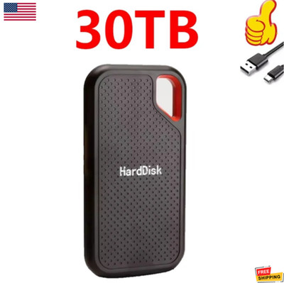 external hard drive 30TB High Speed Capacity Solid State Usb3.2Laptop Mac And PC