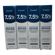 Croent 7.5 nHAP White Tooth Repair Hydroxyapatite Toothpaste Lot Of 4