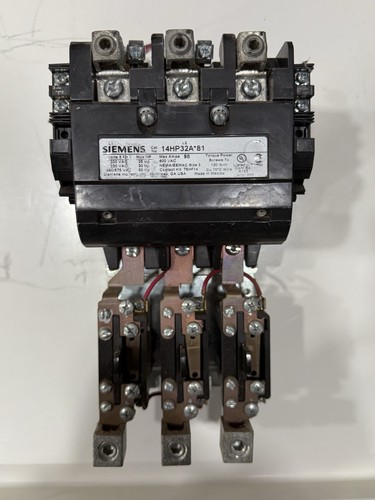 Siemens 14HP32A*81 Size 3 Starter 460 V 90 Amps 50 HP 120V Coil Used