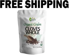 True Organic Ceylon Cloves Whole, 1 lb, Premium Grade, 1 Pound Pack of 1
