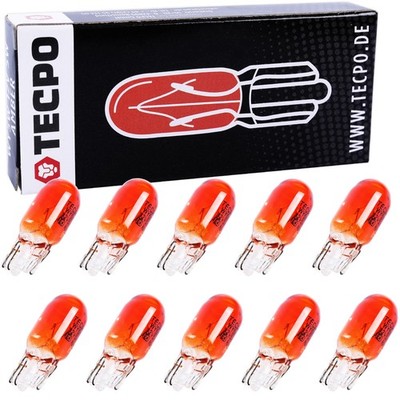 100x TECPO WY5W BLINKER-BIRNEN SEITENBLINKER 12V 5W ORANGE GELB BLINKER BIRNE