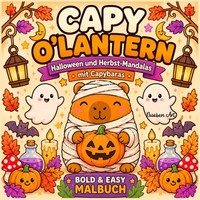 Malbuch Halloween Mandalas Capybaras 40+ Motive Ausmalbuch KüRbisse Herbst