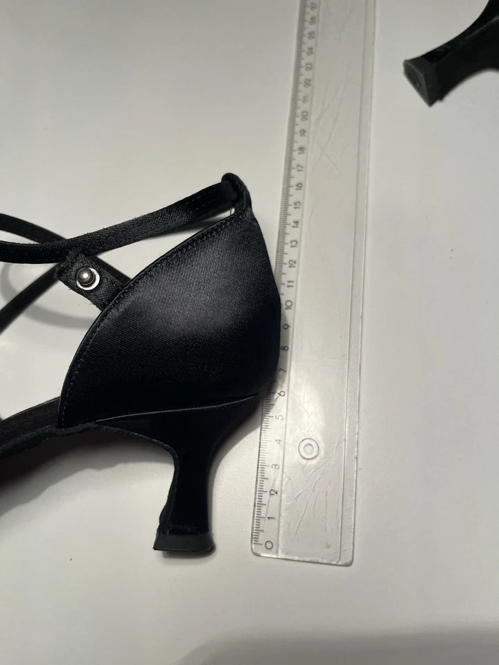 Elegante Damen Tanzschuhe Diamant Schwarz Größe 5 1/2 - Bild 4 von 4