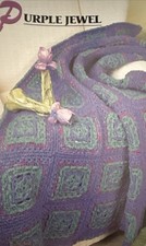 CROCHET Annie  s Afghan Quilt Club   Purple Jewel   PATTERN 