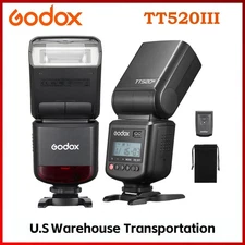 Godox TT520III Camera Flash Speedlite, GN33 Flash Speedlight with RT-16 Wireless