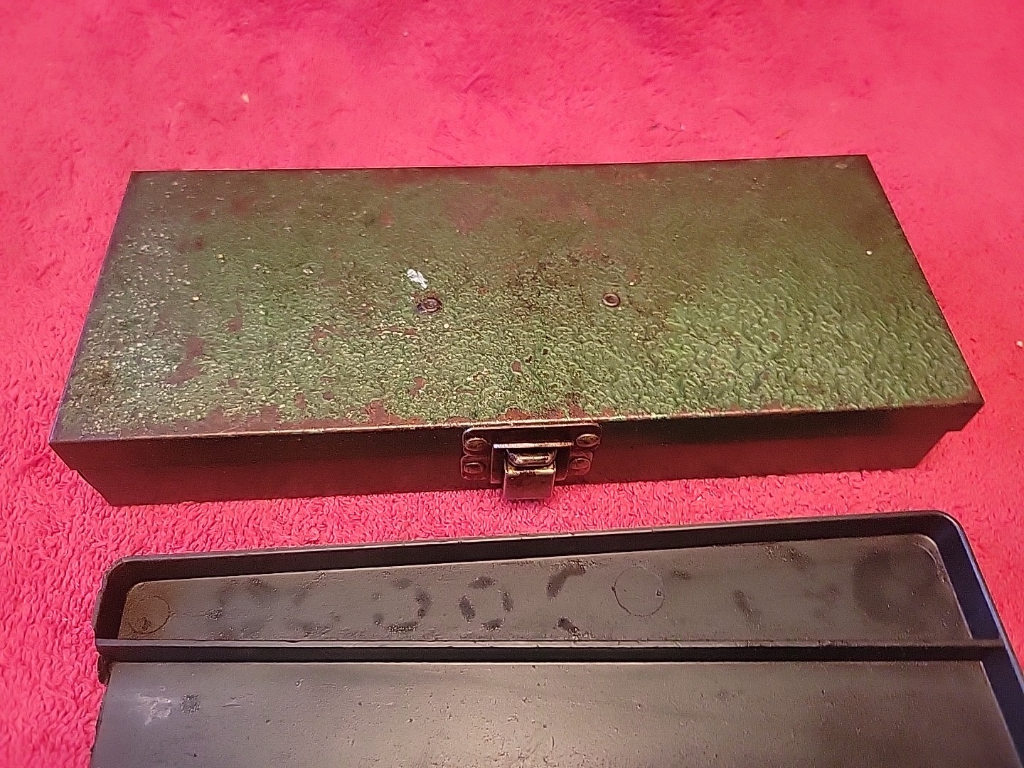 S-K TOOLS 3/8" DRIVE SAE SOCKET SET 12 PC W/METAL BOX VTG USA 🇺🇸