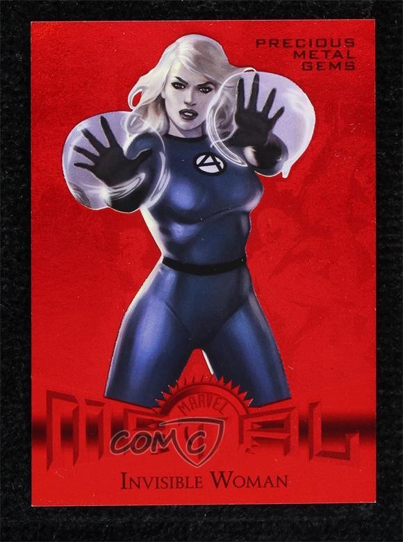 2013 Marvel Fleer Retro Metal Red PMG 25/100 Invisible Woman #2 w3d