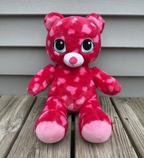 Build-A-Bear Sweet Hugs Red W/ Pink Hearts 18" Plush Stuffed Valentine Retired