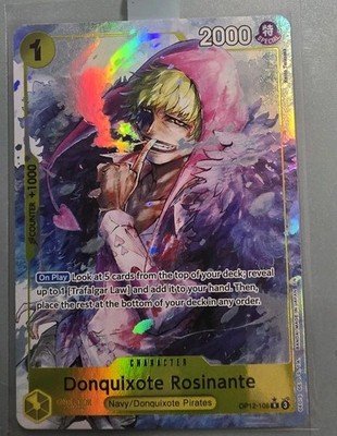 Donquixote Rosinante OP12-108 Alternate Art One Piece Card Eng Legacy of the