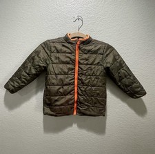 Boys -Headquarters Puffer Jacket With dinosaur Print -4T