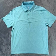 Hickey Freeman Golf Polo Shirt Floral Print Stretch Short Sleeve XL