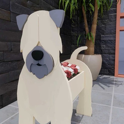 Gartentöpfe Rough Collie Form Blumentopf Outdoor Garten Pflanzgefäße Mittel  - Bild 6 von 27