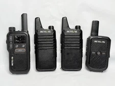 Lot of 4 Walkie Talkies RB18 RB22 RT15 - Tested & Working