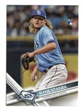 Ryne Stanek US74 2017 Topps UpdateRC Rookie Tampa Bay Rays Card