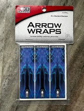 Bohning Arrow Wraps Blue Xray 13 PK 4" Standard Diameter