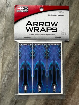 Bohning Arrow Wraps Blue Xray 13 PK 4'' Standard Diameter