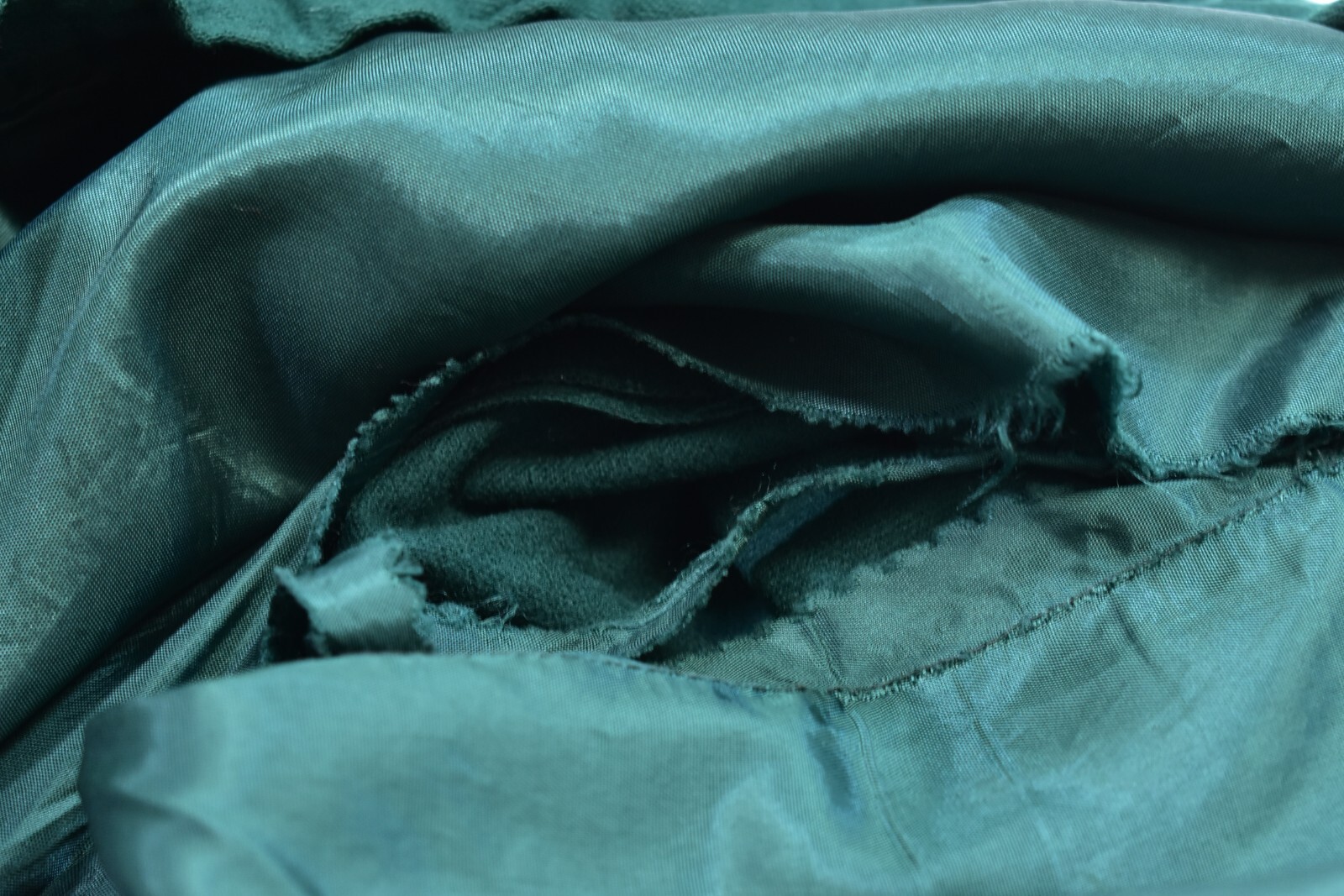 Vintage Pendleton Solid Green Side Button Wool A-… - image 9