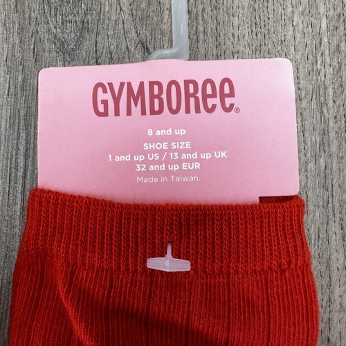 Gymboree Girls Socks Sz 8 & Up NWT Orange Magenta & Stripe 3 Pairs New Old Stock - Picture 3 of 5