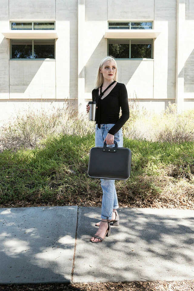 Funda protectora de cuero semi duro para computadora portátil Microsoft Surface Laptop 5 de 15 pulgadas Foto 4 de 4