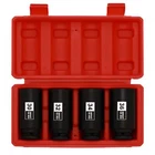 1/2" Drive Deep Spindle Axle Nut Impact Socket Set,12 Point CR-MO, 30,32,34,36mm