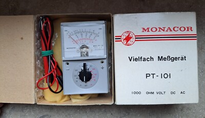 Monacor PT-101 vielfach-messgerät analog Neu im OVP 