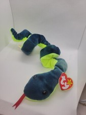 Ty Beanie Baby Hissy Snake Beanbag Plush Original Tag 1997 PE 4185 Gen 5