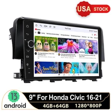 JOYING 9" for Honda Civic 2016+ Android Auto Stereo Radio support Right lane cam