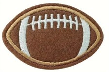Football Patch Iron on or Sew Embroidered Patch -2.2"x1.4"