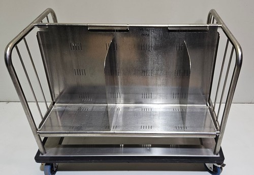 Kitchen Trolley Dish Clearing Trolley Plate Transport Trolley Double Sided Loadable