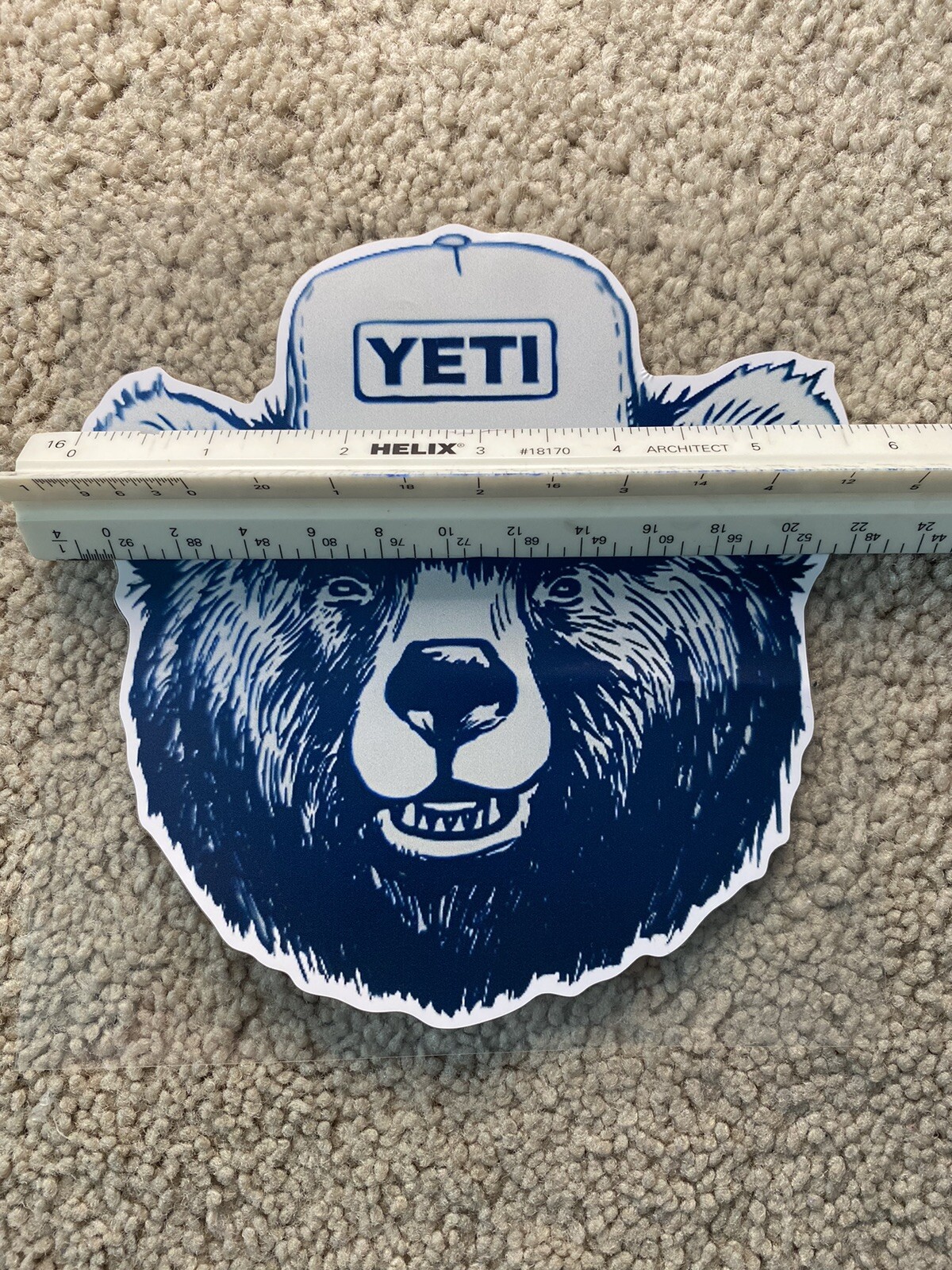 Yeti Coolers Big Bear Sticker.  Perfect for beer fridge, man cave, tool box, etc